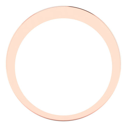0.78 cttw Yellow Moissanite Princess Cut Rose Gold Eternity Wedding Band
