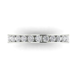 0.39 ct Brilliant Round Cut Natural Diamond Stone Clarity SI1-2 Color G-H White Gold Stackable Band