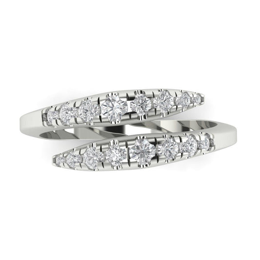 0.235 cttw Simulated Diamond Round Cut White Gold Eternity Wedding Band