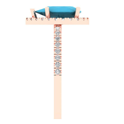 2.38 cttw Simulated Turquoise Hidden Halo Engagement Ring - Solid Gold (Pear Cut,10x7mm )