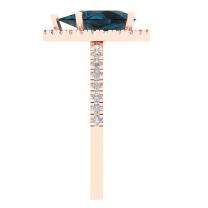 2.38 cttw Natural London Blue Topaz Hidden Halo Engagement Ring - Solid Gold (Pear Cut,10x7mm )