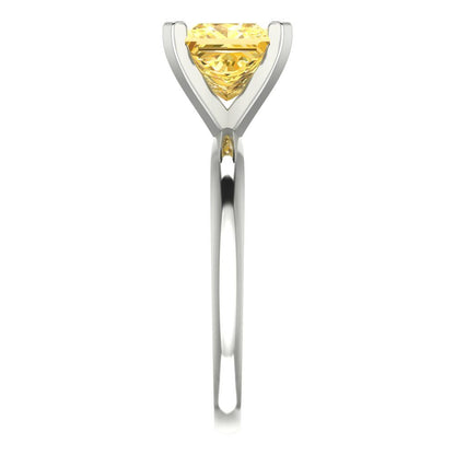 2 cttw Natural Citrine Solitaire  Engagement Ring - Solid Gold (Princess Cut,7.0mm)