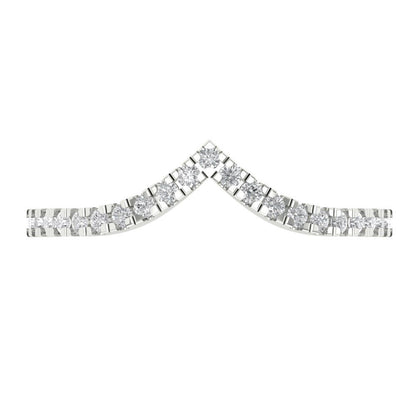 0.1725 cttw Simulated Diamond Round Cut White Gold Eternity Wedding Band