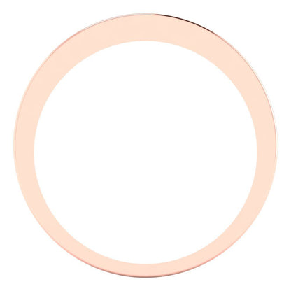 0.39 cttw Natural London Blue Topaz Round Cut Rose Gold Eternity Wedding Band