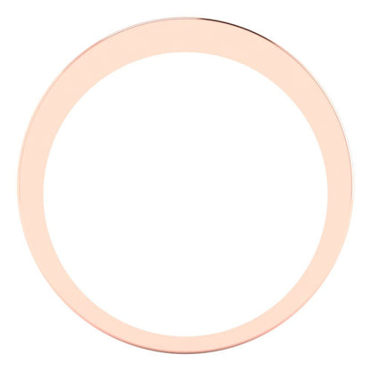 0.39 cttw Simulated Yellow Diamond Round Cut Rose Gold Eternity Wedding Band