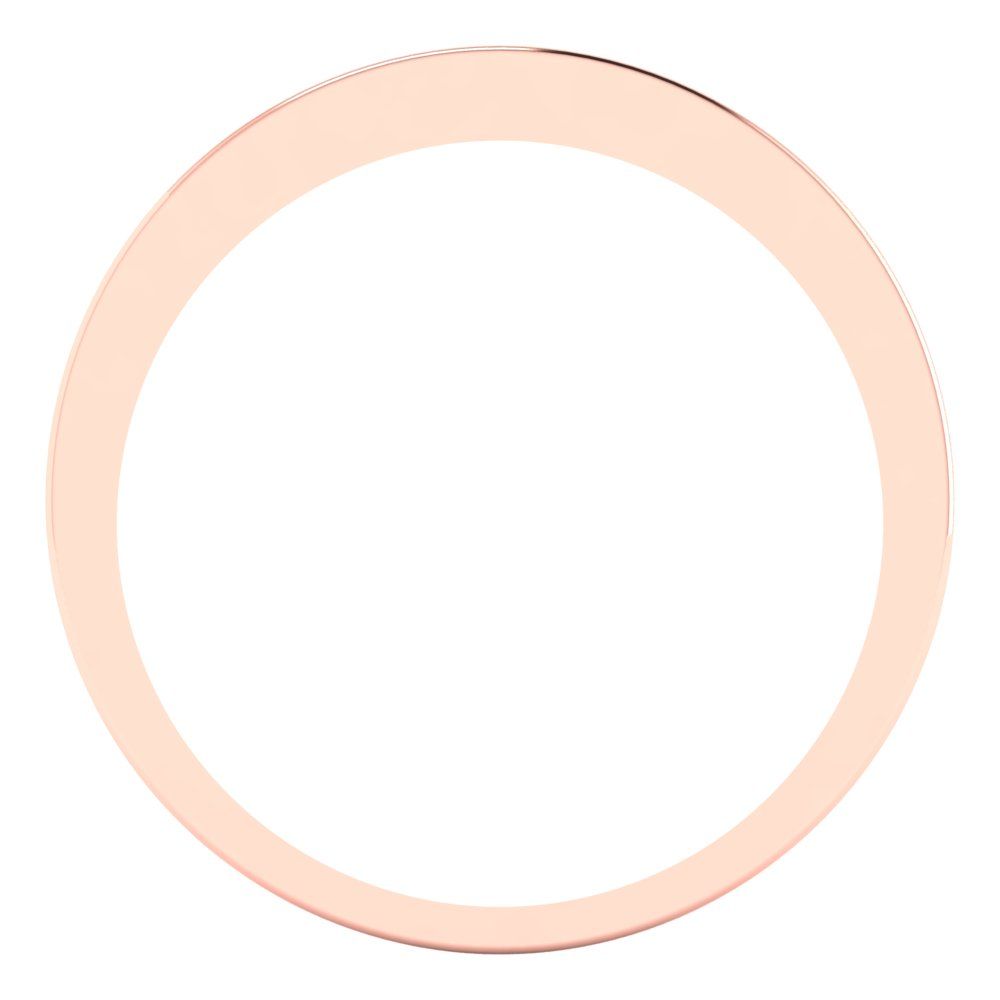 0.39 cttw Simulated Pink Diamond Round Cut Rose Gold Eternity Wedding Band