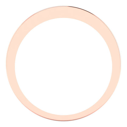0.39 cttw Natural Morganite Round Cut Rose Gold Eternity Wedding Band