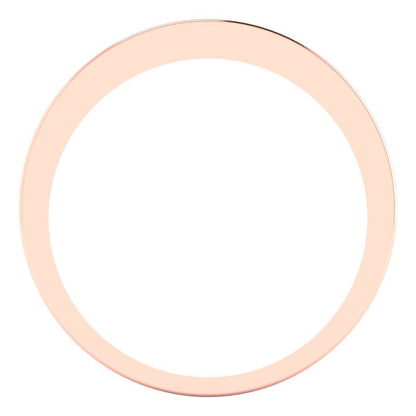 0.39 cttw Moissanite Round Cut Rose Gold Eternity Wedding Band