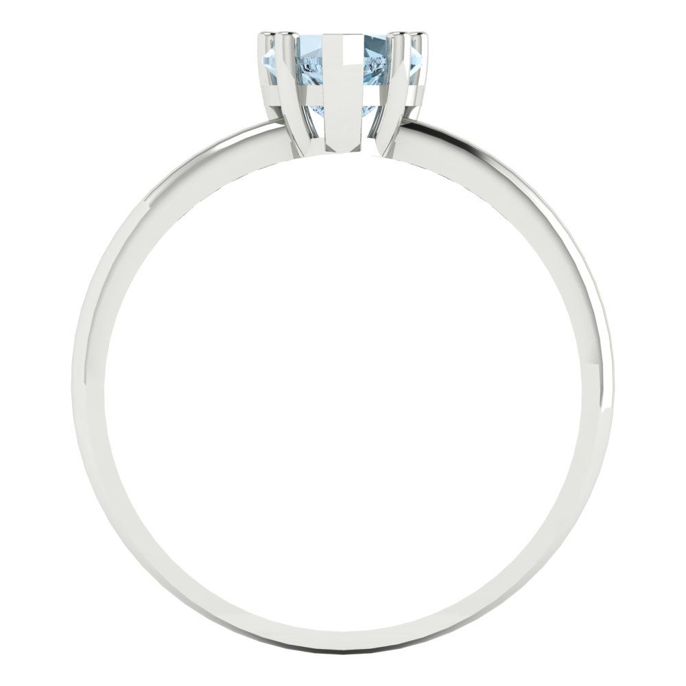 1.25 cttw Natural Swiss Blue Topaz Solitaire  Engagement Ring - Solid Gold (Heart Cut,7.0mm)