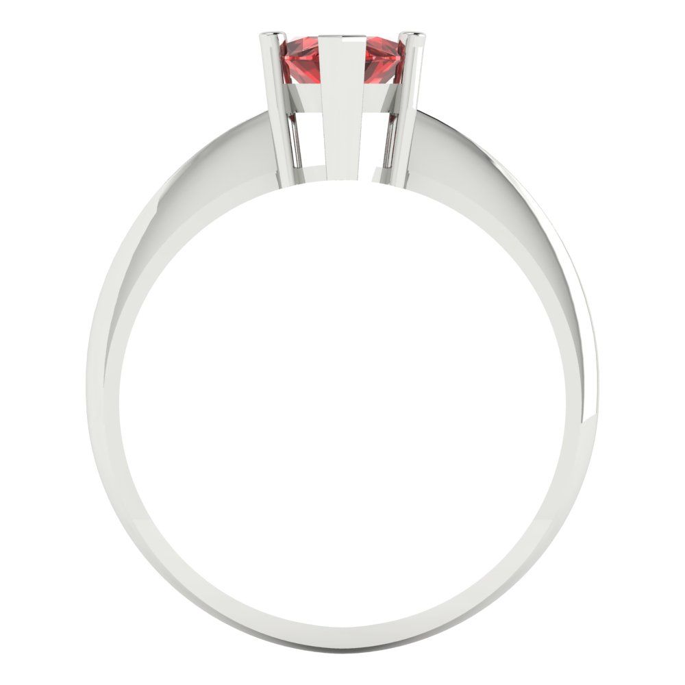 1.5 cttw Natural Garnet Solitaire  Engagement Ring - Solid Gold (Marquise Cut ,11x5.5mm)