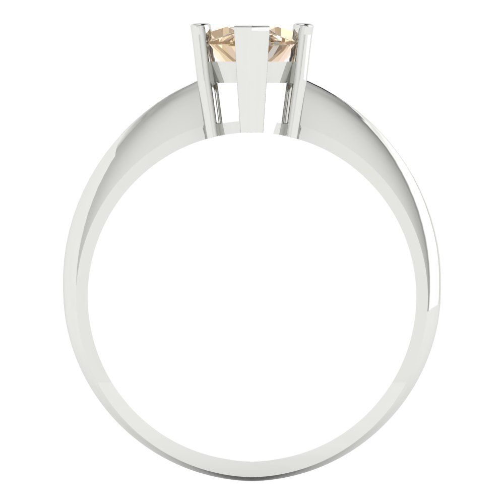 1.5 cttw Yellow Moissanite Solitaire  Engagement Ring - Solid Gold (Marquise Cut ,11x5.5mm)