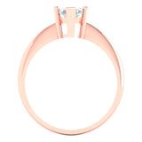 1.5 ct Brilliant Marquise Cut Natural Diamond Stone Clarity SI1-2 Color G-H Rose Gold Solitaire Ring
