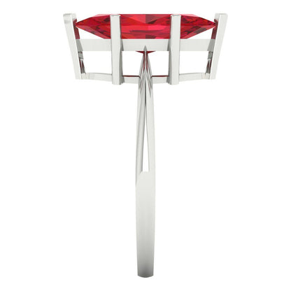 2.5 cttw Simulated Pink Tourmaline Solitaire  Engagement Ring - Solid Gold (Marquise Cut ,13x6.5mm)