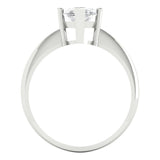 2.5 ct Brilliant Marquise Cut Natural Diamond Stone Clarity SI1-2 Color G-H White Gold Solitaire Ring