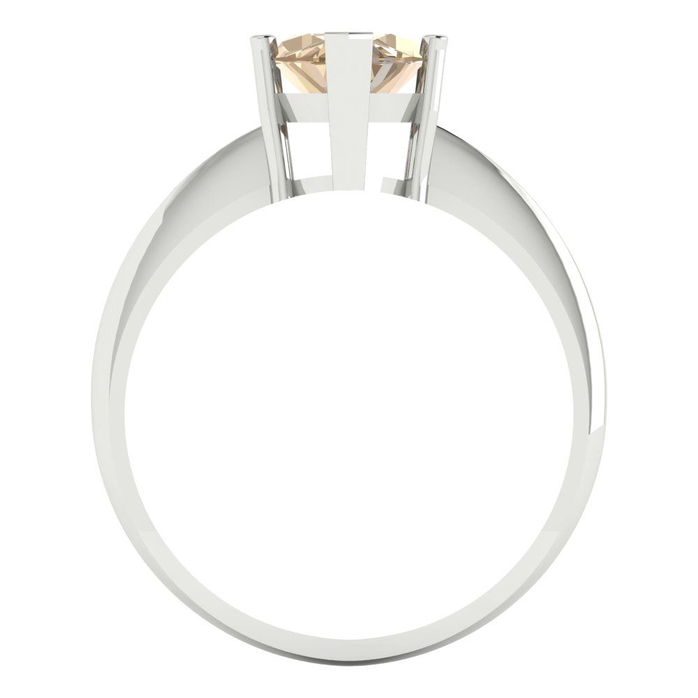 2.5 cttw Yellow Moissanite Solitaire  Engagement Ring - Solid Gold (Marquise Cut ,13x6.5mm)