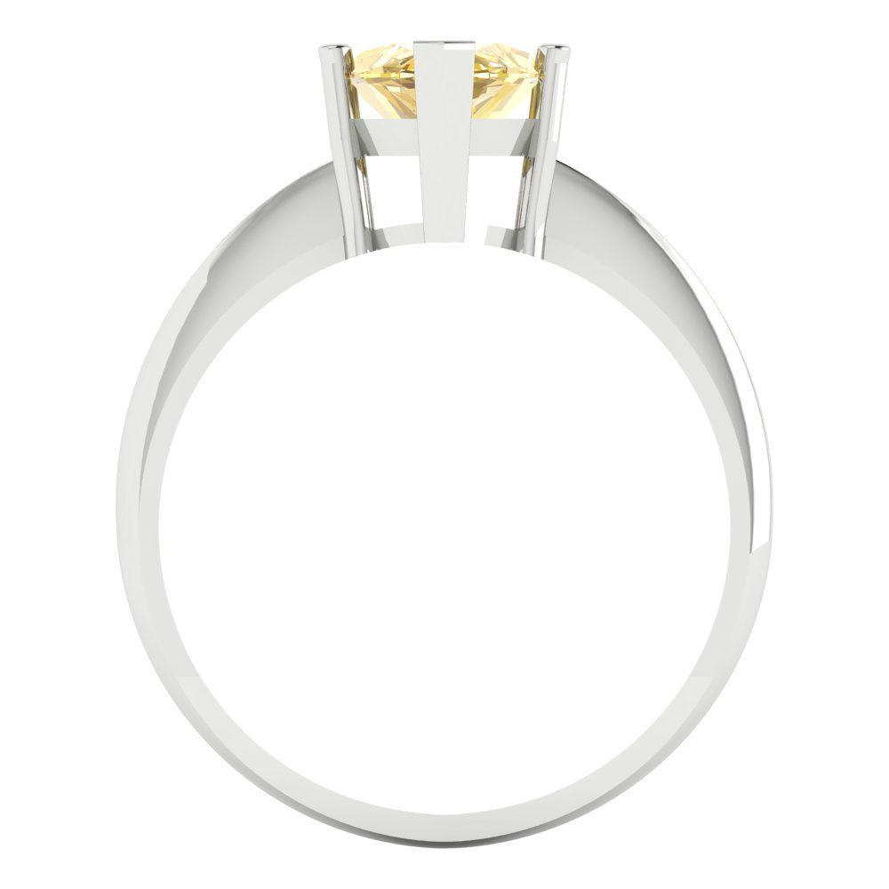 2.5 cttw Natural Citrine Solitaire  Engagement Ring - Solid Gold (Marquise Cut ,13x6.5mm)