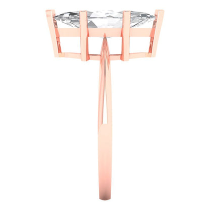 2.5 ct Brilliant Marquise Cut Natural Diamond Stone Clarity VS1-2 Color G-H Rose Gold Solitaire Ring
