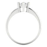 1.5 ct Brilliant Pear Cut Natural Diamond Stone Clarity SI1-2 Color G-H White Gold Solitaire Ring