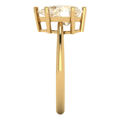 2 cttw Natural Morganite Solitaire  Engagement Ring - Solid Gold (Pear Cut,10x7mm)