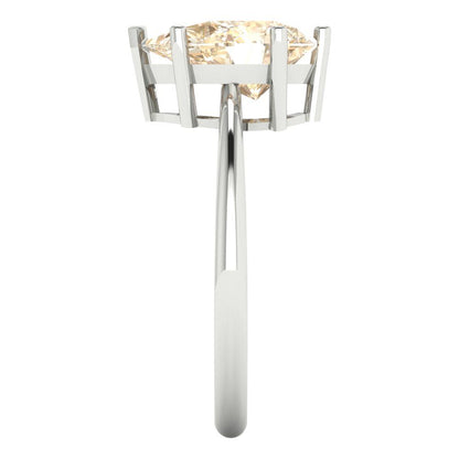 2 cttw Natural Morganite Solitaire  Engagement Ring - Solid Gold (Pear Cut,10x7mm)