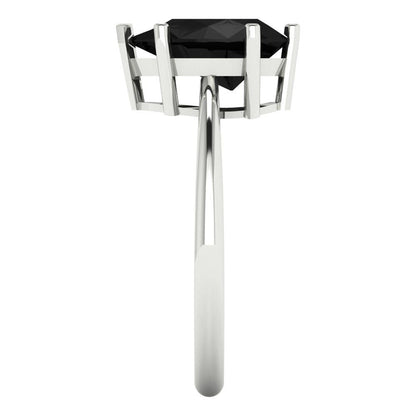 2 cttw Natural Onyx Solitaire  Engagement Ring - Solid Gold (Pear Cut,10x7mm)