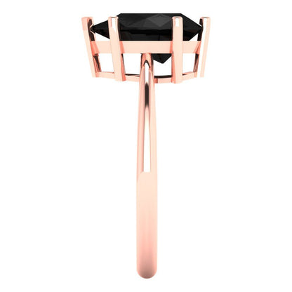 2 cttw Natural Onyx Solitaire  Engagement Ring - Solid Gold (Pear Cut,10x7mm)