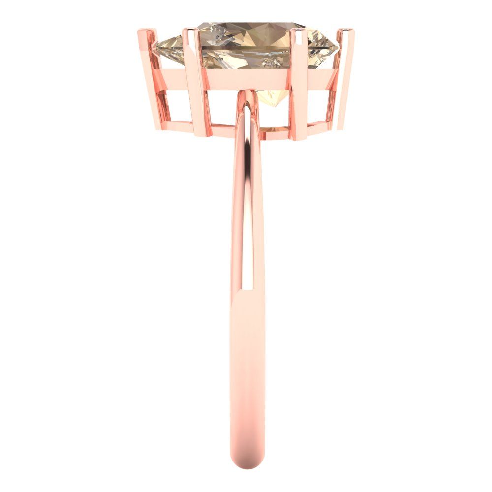 2 cttw Yellow Moissanite Solitaire  Engagement Ring - Solid Gold (Pear Cut,10x7mm)