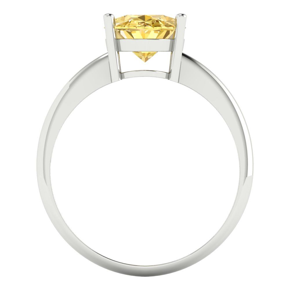 2.5 cttw Natural Citrine Solitaire  Engagement Ring - Solid Gold (Oval Cut,9.5x7.5mm)