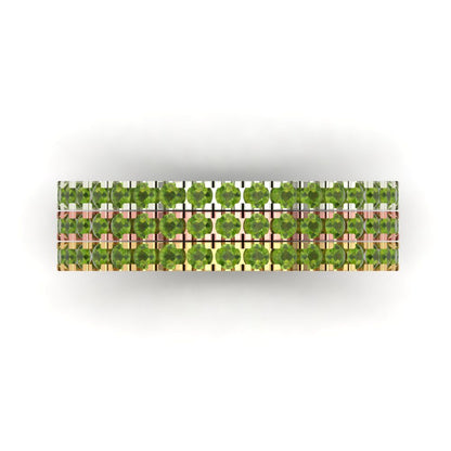 0.855 cttw Natural Peridot Round Cut White/Rose/Yellow Gold Eternity Wedding Band