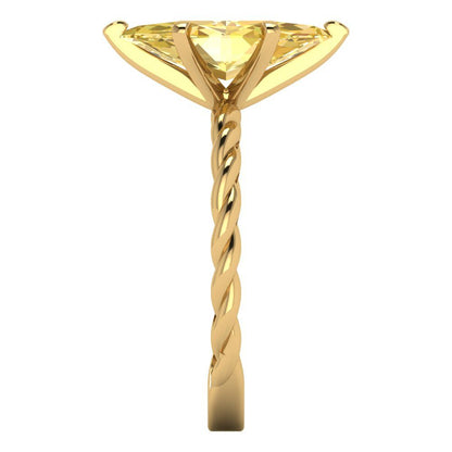 2 cttw Natural Citrine Solitaire  Engagement Ring - Solid Gold (Marquise Cut,12x6mm )