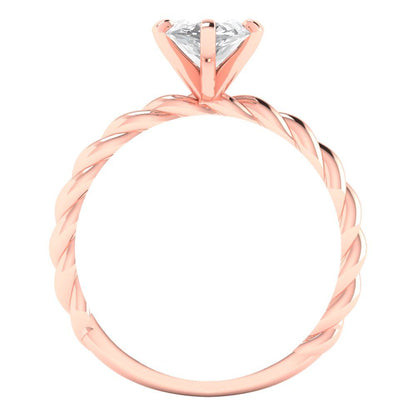 2.0 ct Brilliant Marquise Cut Natural Diamond Stone Clarity VS1-2 Color G-H Rose Gold Solitaire Ring