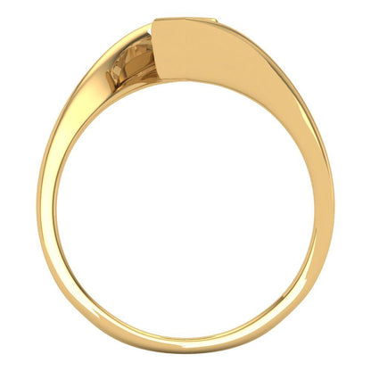 2 cttw Natural Morganite Solitaire  Engagement Ring - Solid Yellow Gold (VVS1, Marquise Cut,12x6mm )