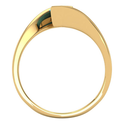 2 cttw Simulated Turquoise Solitaire  Engagement Ring - Solid Yellow Gold (VVS1, Marquise Cut,12x6mm )