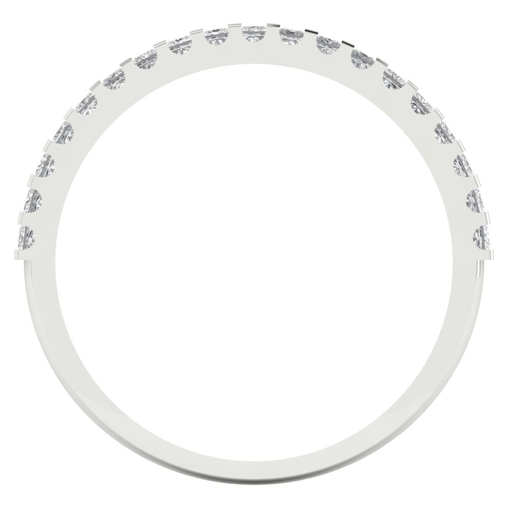 0.285 cttw Moissanite Princess Cut White Gold Eternity Wedding Band