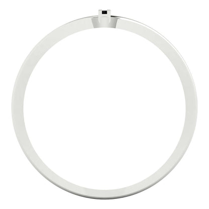 0.09 cttw Natural Onyx Statement Engagement Ring - Solid Gold (Round Cut,1.0mm)