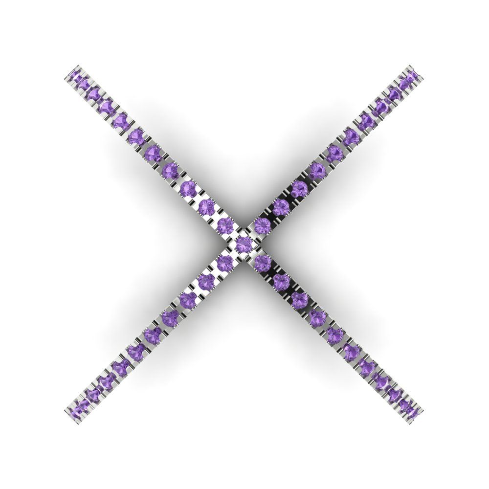 0.245 cttw Simulated Alexandrite Statement Engagement Ring - Solid Gold (Round Cut,1.0mm)