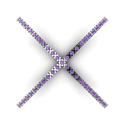 0.245 cttw Simulated Alexandrite Statement Engagement Ring - Solid Gold (Round Cut,1.0mm)