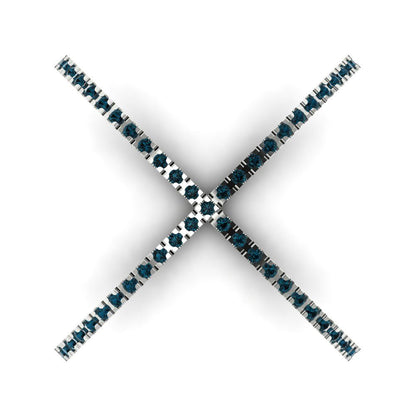 0.245 cttw Natural London Blue Topaz Statement Engagement Ring - Solid Gold (Round Cut,1.0mm)