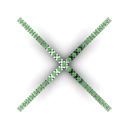 0.245 cttw Zirconia Simulated Green Diamond Statement Engagement Ring - Solid Gold (VVS1, Round Cut,1.0mm)