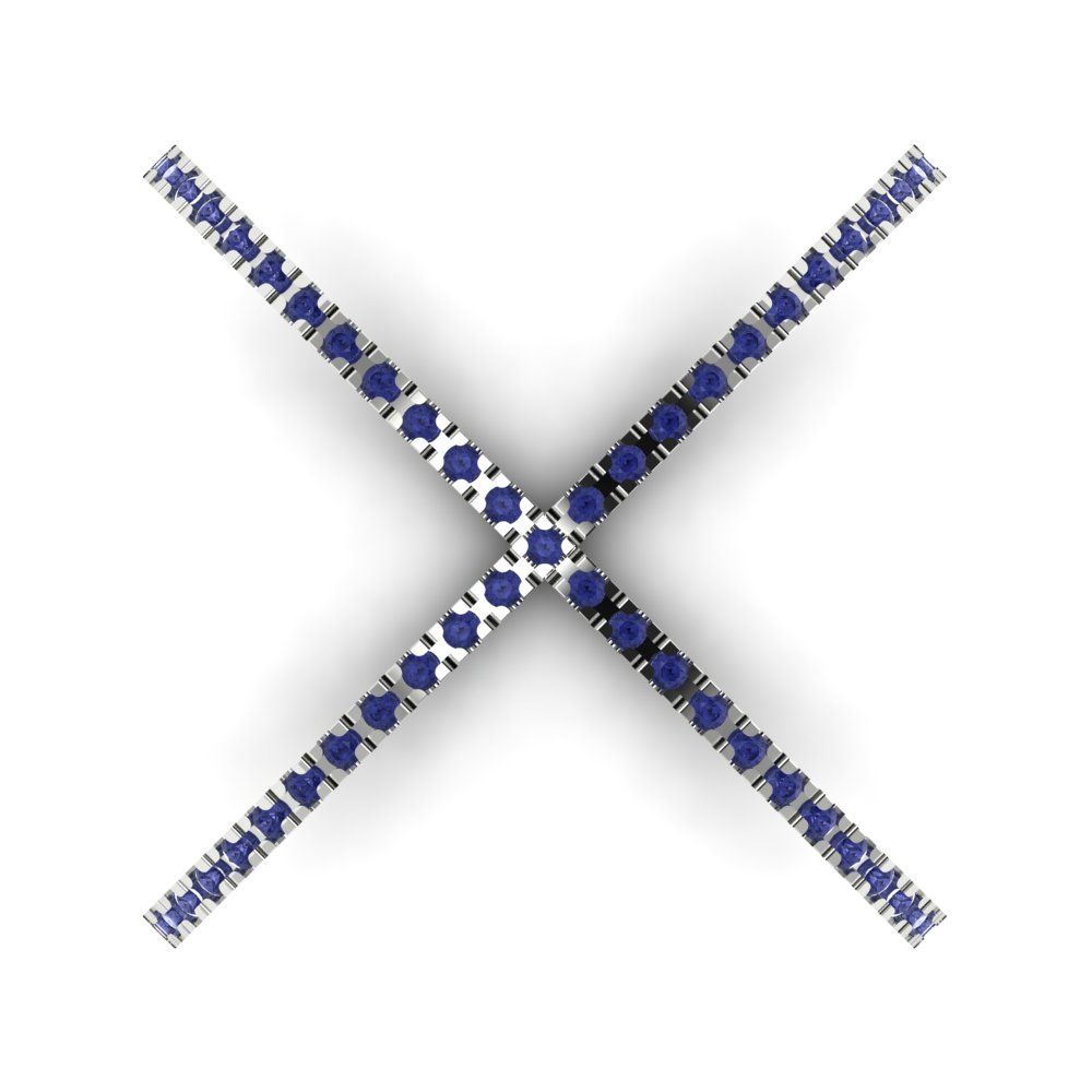 0.245 cttw Simulated Tanzanite Statement Engagement Ring - Solid Gold (Round Cut,1.0mm)