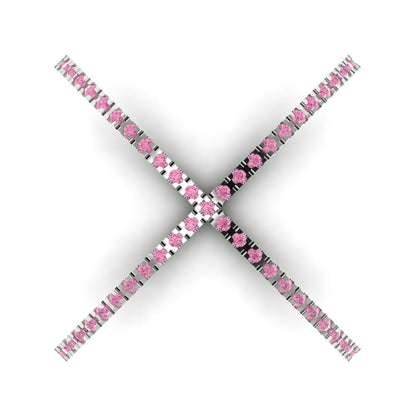 0.245 cttw Zirconia Simulated Pink Diamond Statement Engagement Ring - Solid Gold (VVS1, Round Cut,1.0mm)