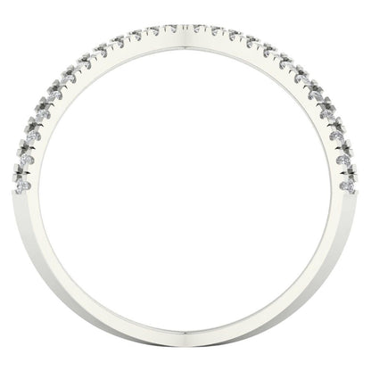 0.245 cttw Certified Moissanite Statement Engagement Ring - Solid Gold (VVS1, D-F,Round Cut,1.0mm)