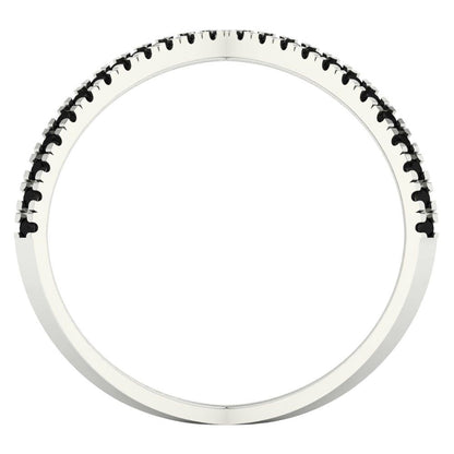 0.245 cttw Natural Onyx Statement Engagement Ring - Solid Gold (Round Cut,1.0mm)