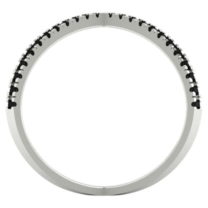 0.245 cttw Natural Onyx Statement Engagement Ring - Solid Gold (Round Cut,1.0mm)