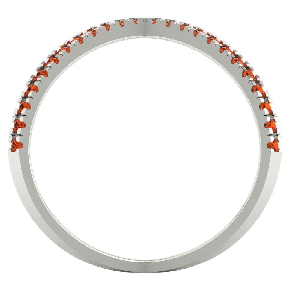 0.245 cttw Simulated Pink Tourmaline Statement Engagement Ring - Solid Gold (Round Cut,1.0mm)