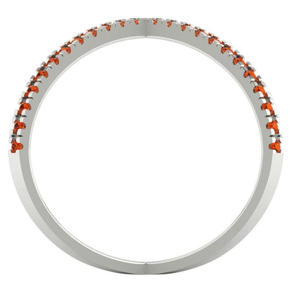 0.245 cttw Simulated Pink Tourmaline Statement Engagement Ring - Solid Gold (Round Cut,1.0mm)