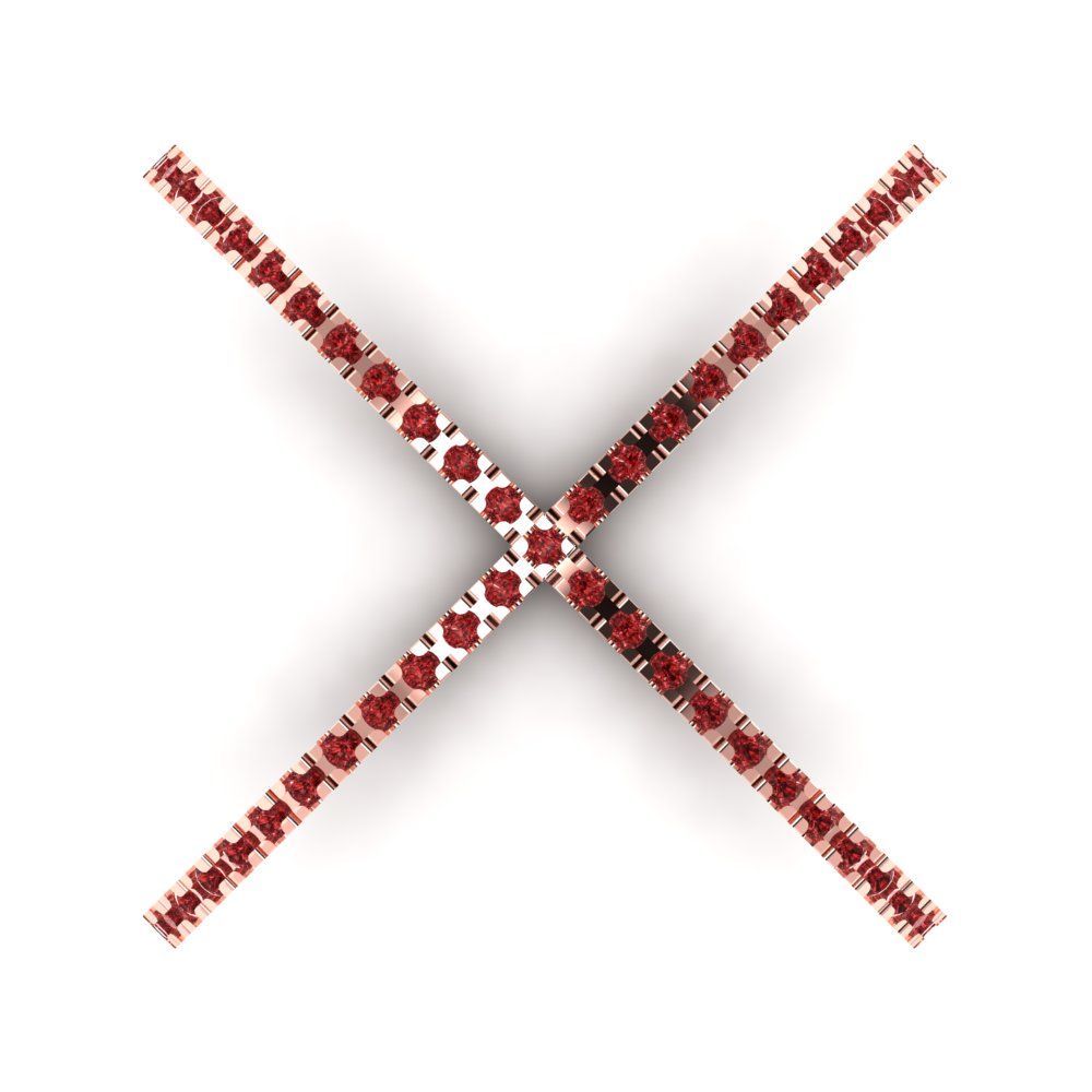 0.245 cttw Natural Garnet Statement Engagement Ring - Solid Gold (Round Cut,1.0mm)