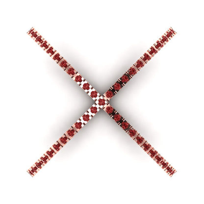 0.245 cttw Natural Garnet Statement Engagement Ring - Solid Gold (Round Cut,1.0mm)