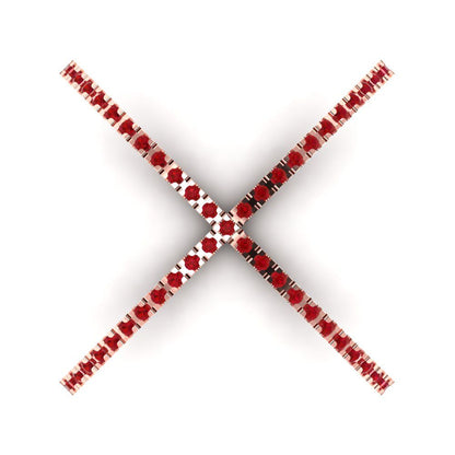 0.245 cttw Simulated Pink Tourmaline Statement Engagement Ring - Solid Gold (Round Cut,1.0mm)