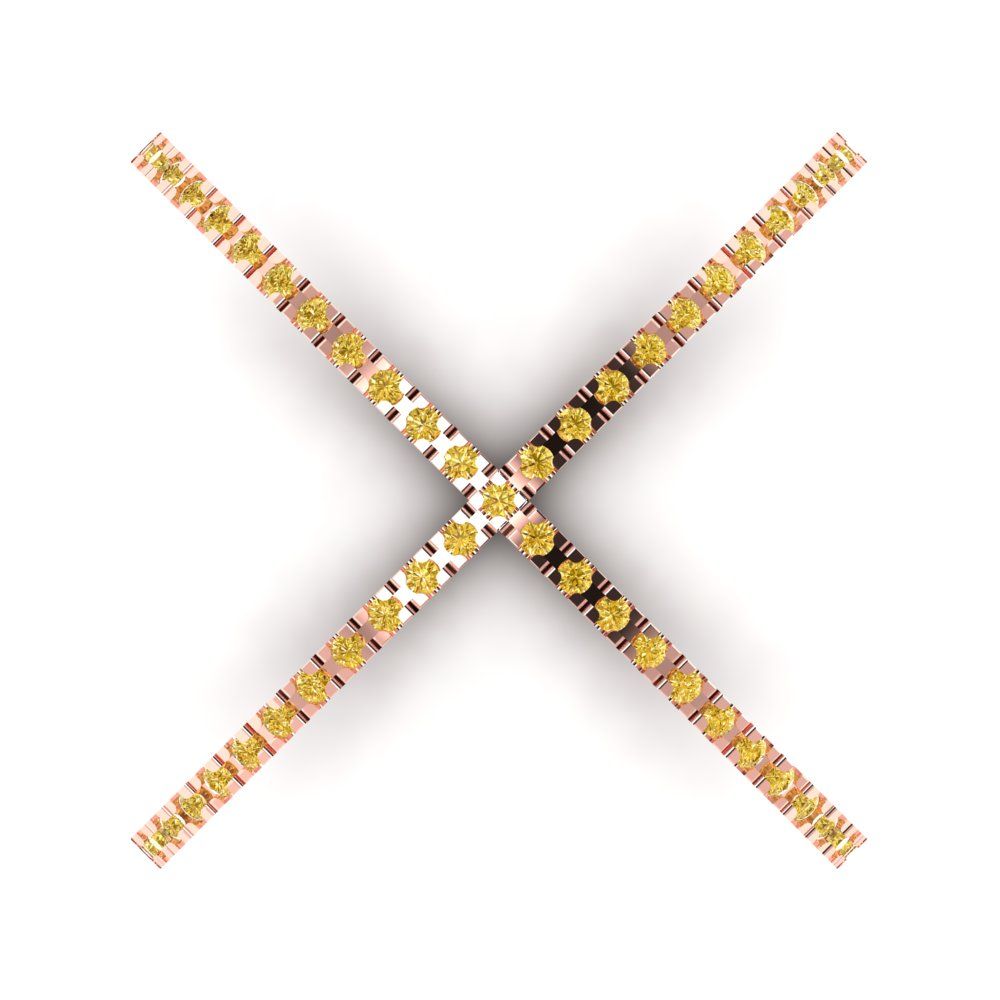 0.245 cttw Natural Citrine Statement Engagement Ring - Solid Gold (Round Cut,1.0mm)